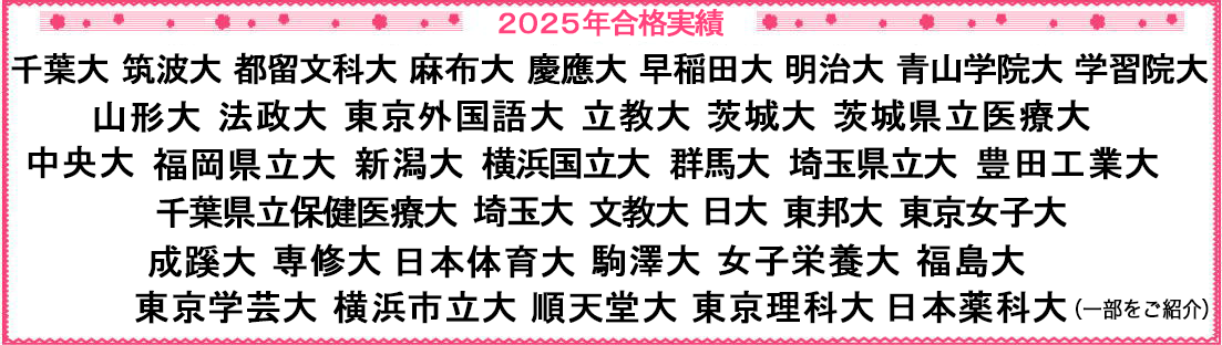 合格実績