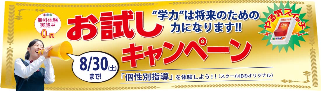 お試しキャンペーン