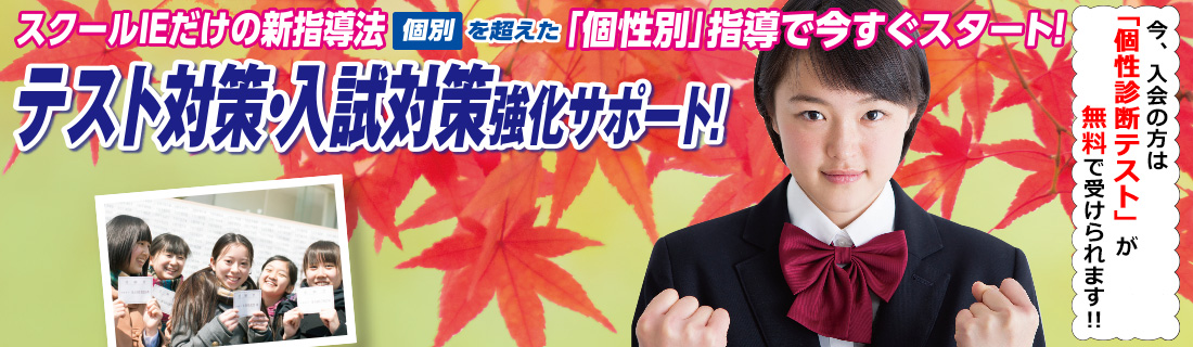 テスト対策・入試対策強化サポート！